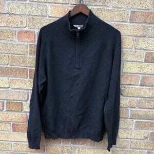 Cashmere Burberry Half Zip Jacket XL